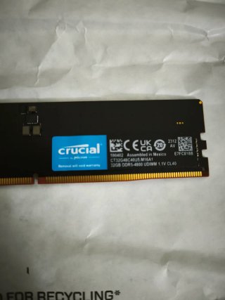 Crucial RAM DDR5 32GB 4800MHz PC CL40