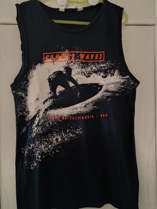 Camiseta tirantes surf California chico 12-14 años