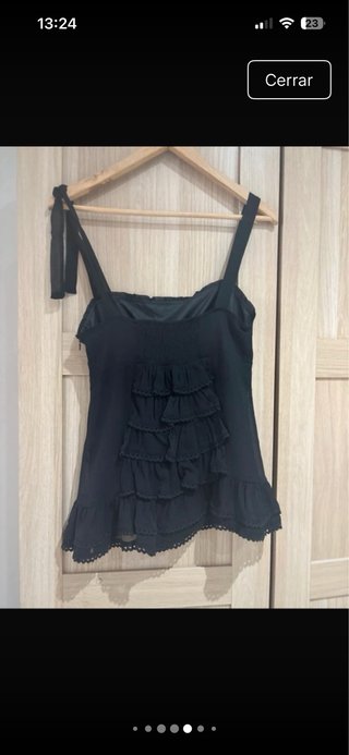 Top encaje Mango tirantes