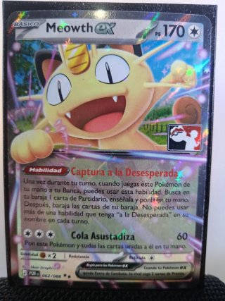 Meowth EX de liga Carta Pokémon