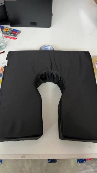 Cojín Ortopédico Coxis Espuma Viscoelástica Negro