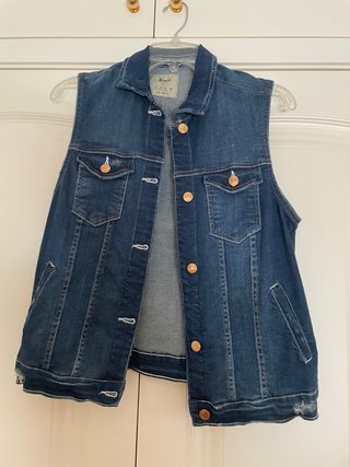 Chaleco vaquero azul talla L