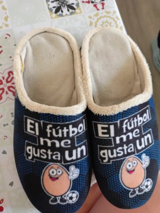 Zapatillas casa hombre El fútbol me gusta un