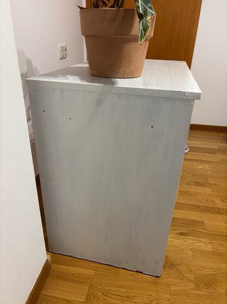 Escritorio de madera maciza + cajonera