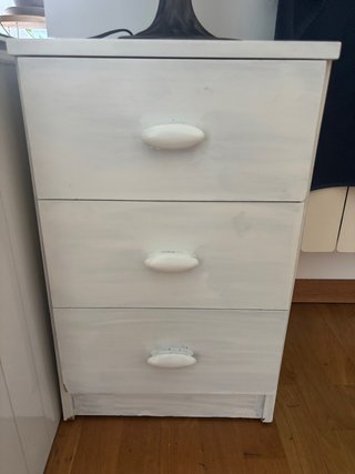 Escritorio de madera maciza + cajonera