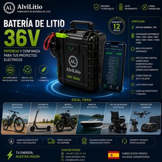 Baterías Litio Personalizadas 12V-72V