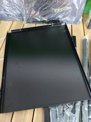 Amazon Basics Carro metálico con 3 niveles, Negro