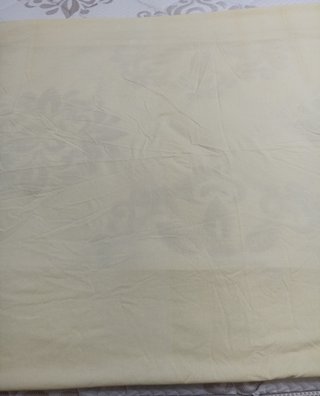 Bajera amarilla cama individual 50% de algodón
