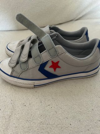 Zapatillas Converse niño velcro grises