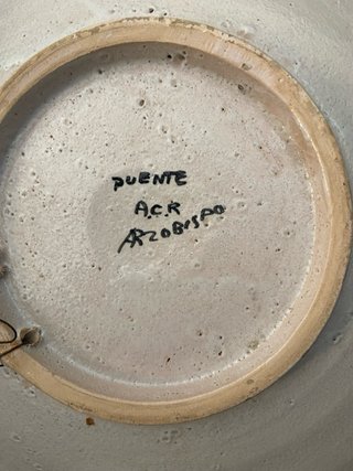 Plato Cerámica Puente del Arzobispo