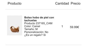 Bolso bandolera de piel marrón