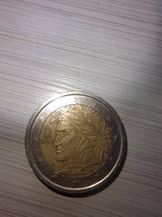 Lote 2 Monedas Coleccionables Italia 2002 y 2022.