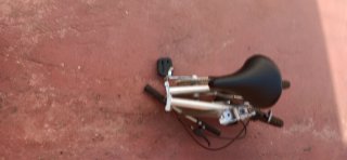 Bicicleta Plegable Plata