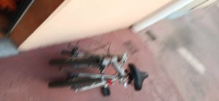 Bicicleta Plegable Plata