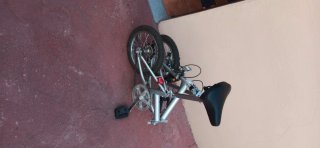 Bicicleta Plegable Plata