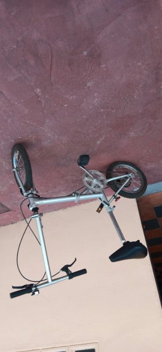 Bicicleta Plegable Plata
