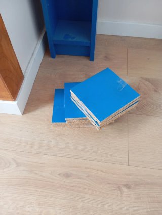 Estantería Torre para CDs Azul