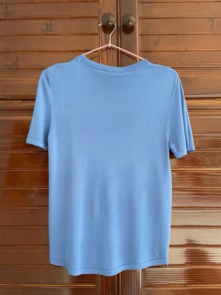 Blusa Zara Azul Mujer Talla L