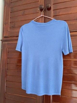 Blusa Zara Azul Mujer Talla L