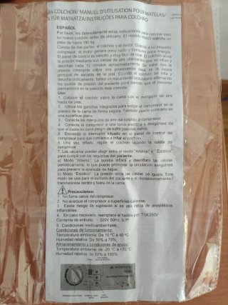 Materasso antidecubito ad aria