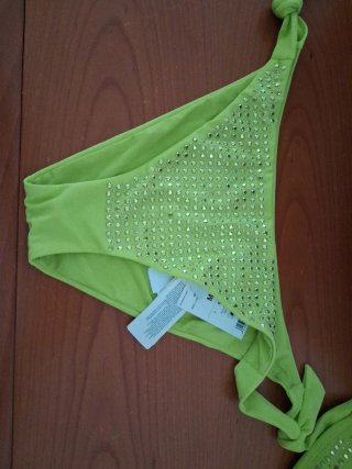 Costume da bagno Calzedonia verde con strass