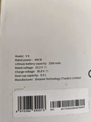 Xiaomi Dreame V9 Aspirador
