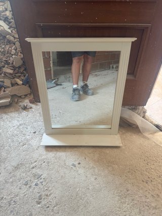 Espejo decorativo blanco