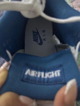 Zapatillas Nike Air Flight Blancas y Azules