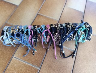 Bracciali intrecciati con catena alluminio