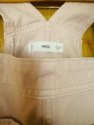 Peto vaquero rosa de Mango