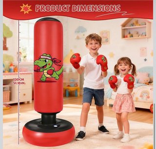 NUEVO Saco de boxeo infantil 130cm guantes y bomba