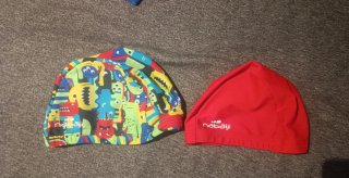 Lote gorros y gafas de natación