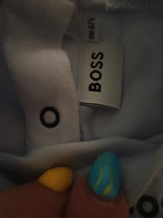Pelele bebé Boss rayas