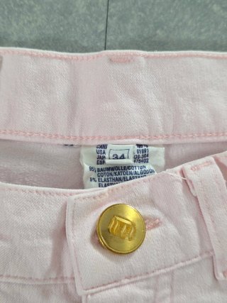 Escada Sport Jeans Rosa Pastello Taglia 34