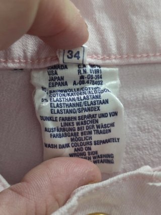 Escada Sport Jeans Rosa Pastello Taglia 34