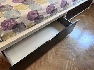 Cama Ikea con almacenaje y colchón Pikolin