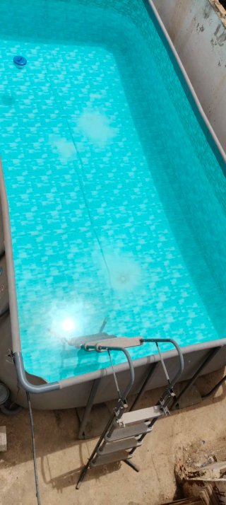 Piscina Rectangular Tubular Metal/Plástico