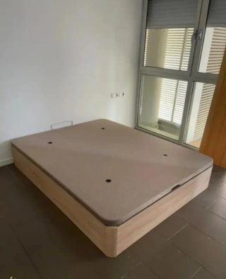 Canapé abatible madera con colchón