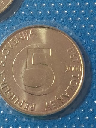 Monete Slovenia 1 Tolar 2 Tolar 5 Tolar