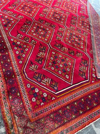 Tappeto persiano antico fatto a 345x250