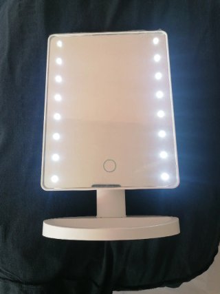 Espejo LED Sobremesa Krhûner Giratorio 180º