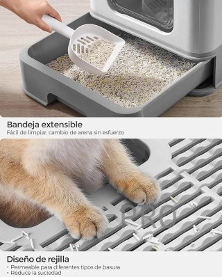 Arenero grande para gatos