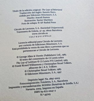 Tolkien, Baladas de Beleriand Y Egídio el Grangero