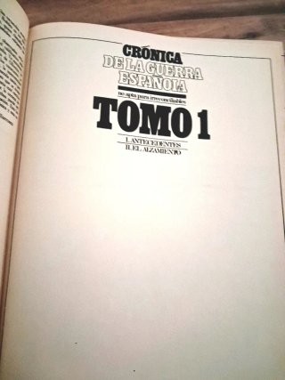 CRÓNICA DE LA GUERRA ESPAÑOLA