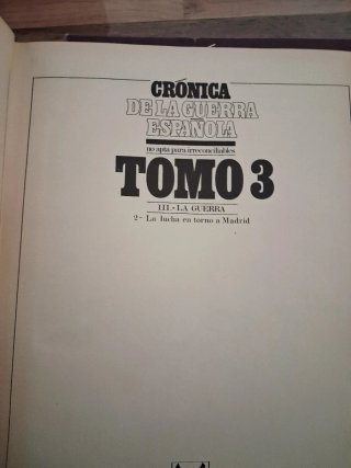 CRÓNICA DE LA GUERRA ESPAÑOLA