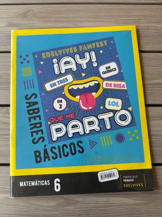 Matemáticas 6, Tercer Ciclo Primaria, Edelvives