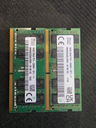 32gb en 2x 16GB DDR4 SODIMM SK Hynix