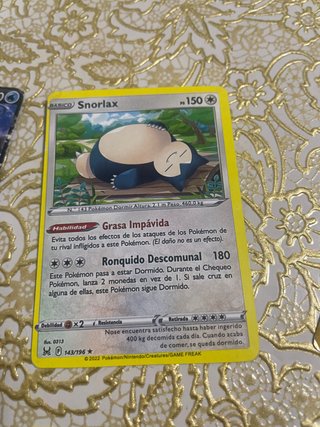 Carta Pokémon Snorlax Básico 143/196