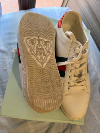 Scarpe Gucci Bianche con Ape Dorata
