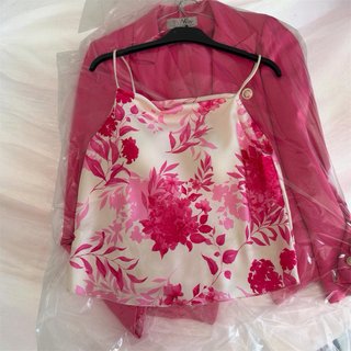 Tailleur fucsia S con sottogiacca